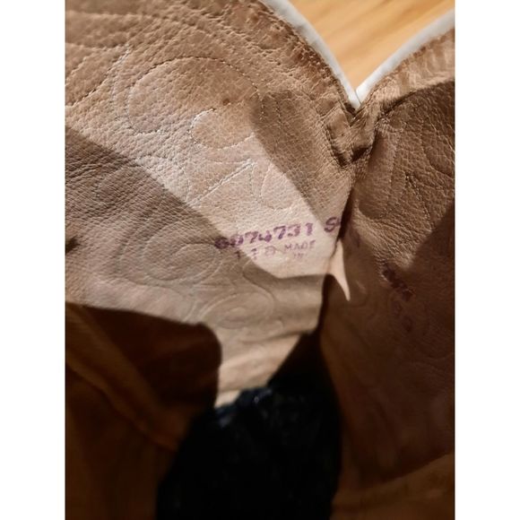 Rare Vintage Dan Post Womens Western Python Snakeskin Boots Sz 7.5M - Picture 12 of 16